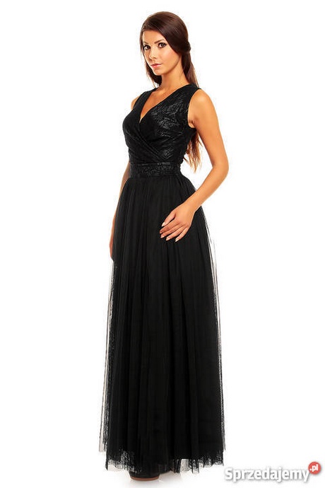 czarna-duga-sukienka-na-wesele-41_9 Czarna długa sukienka na wesele