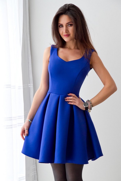 kobaltowa-sukienka-rozkloszowana-86_4 Kobaltowa sukienka rozkloszowana