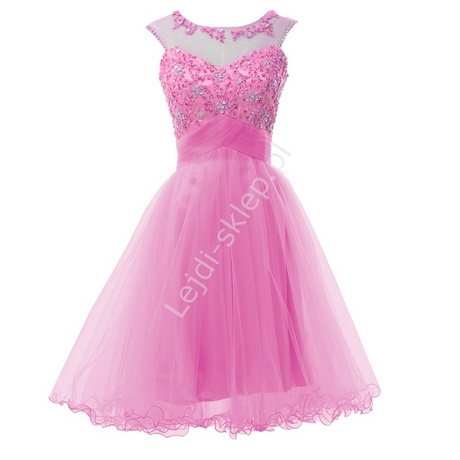rowa-sukienka-z-tiulem-50_3 Różowa sukienka z tiulem
