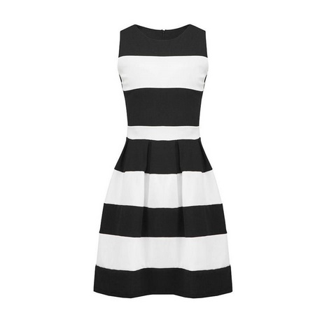 sukienka-w-paski-czarno-biae-05_15 Sukienka w paski czarno białe