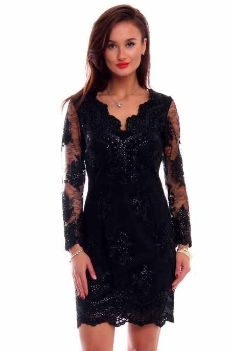 sukienki-z-czarnej-koronki-98_3 Sukienki z czarnej koronki