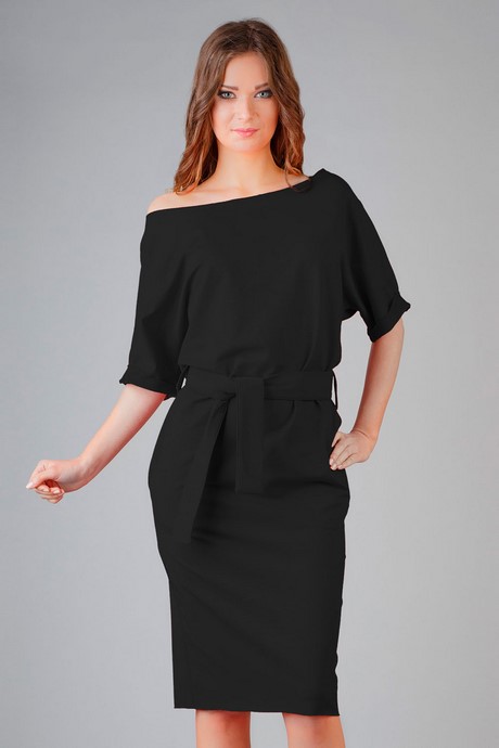 czarna-dzianinowa-sukienka-61_5 Czarna dzianinowa sukienka