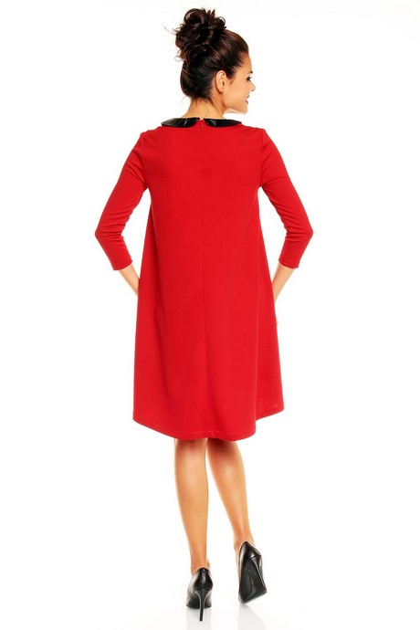 czerwona-sukienka-z-konierzykiem-71_3 Czerwona sukienka z kołnierzykiem