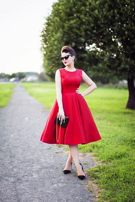 czerwone-sukienki-do-kolan-54_3 Czerwone sukienki do kolan