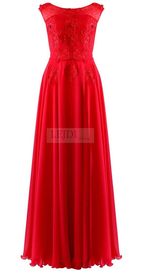 duga-czerwona-sukienka-na-wesele-95_3 Długa czerwona sukienka na wesele