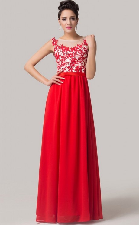 duga-czerwona-sukienka-na-wesele-95_5 Długa czerwona sukienka na wesele