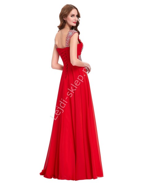 dugie-sukienki-czerwone-86_4 Długie sukienki czerwone