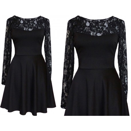 czarna-koronkowa-rozkloszowana-sukienka-27_8 Czarna koronkowa rozkloszowana sukienka