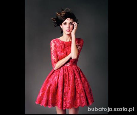 czerwona-koronkowa-rozkloszowana-sukienka-65_11 Czerwona koronkowa rozkloszowana sukienka