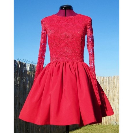 czerwona-koronkowa-rozkloszowana-sukienka-65_12 Czerwona koronkowa rozkloszowana sukienka
