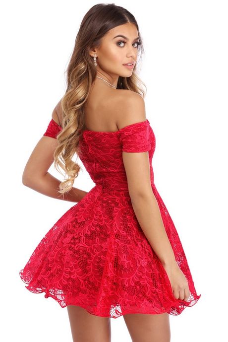 czerwona-koronkowa-rozkloszowana-sukienka-65_14 Czerwona koronkowa rozkloszowana sukienka