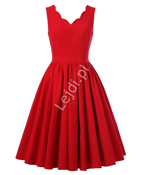 czerwona-rozkloszowana-sukienka-na-wesele-60_5 Czerwona rozkloszowana sukienka na wesele