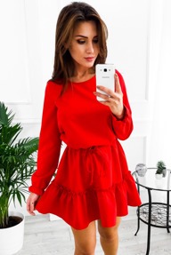 czerwona-sukienka-bawelniana-89_9 Czerwona sukienka bawełniana