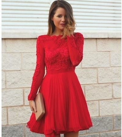 czerwona-sukienka-plisowana-84_5 Czerwona sukienka plisowana