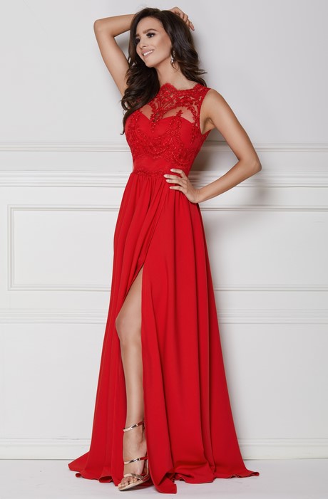 czerwona-suknia-koronkowa-28_14 Czerwona suknia koronkowa