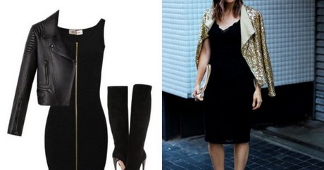 stylizacje-do-czarnej-sukienki-12_4 Stylizacje do czarnej sukienki