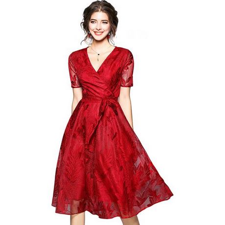 sukienki-czerwone-eleganckie-80_8 Sukienki czerwone eleganckie
