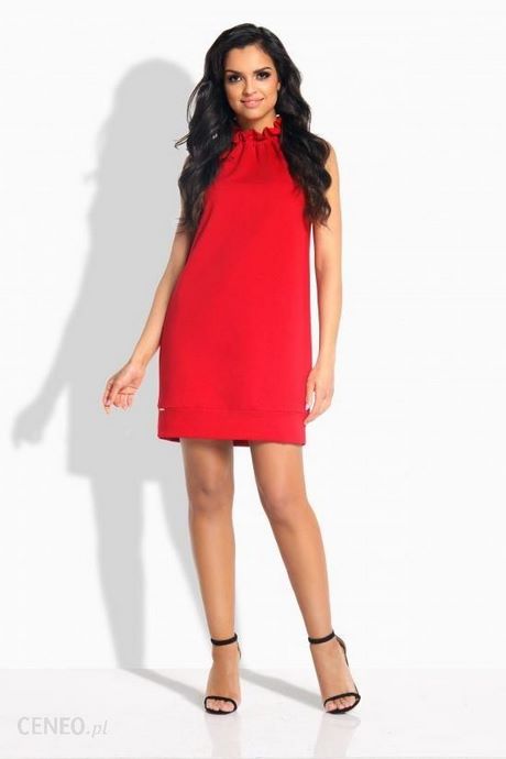 sukienki-proste-czerwone-35_10 Sukienki proste czerwone