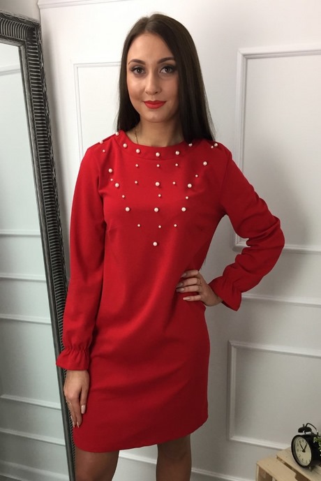 sukienki-proste-czerwone-35_16 Sukienki proste czerwone