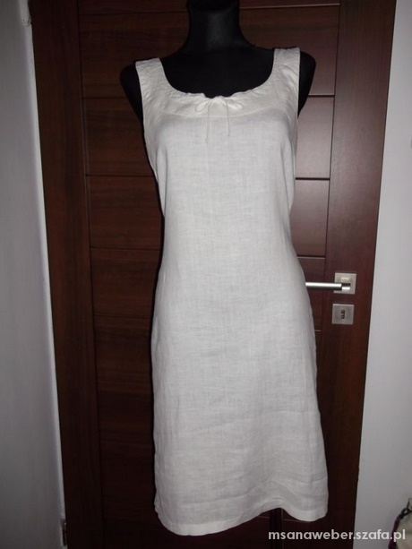 biaa-lniana-sukienka-05 Biała lniana sukienka