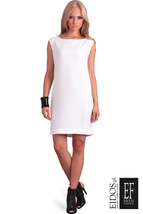 biae-proste-sukienki-83 Białe proste sukienki