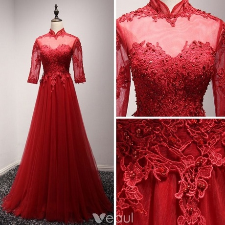 czerwone-sukienki-wizytowe-48 Czerwone sukienki wizytowe