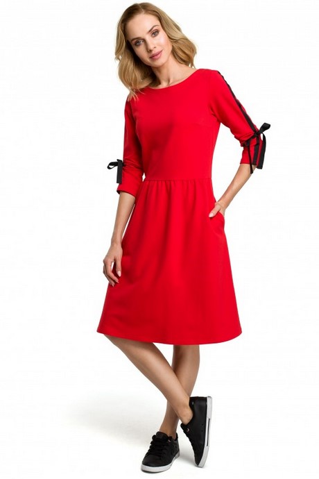 czerwona-bawelniana-sukienka-31 Czerwona bawełniana sukienka