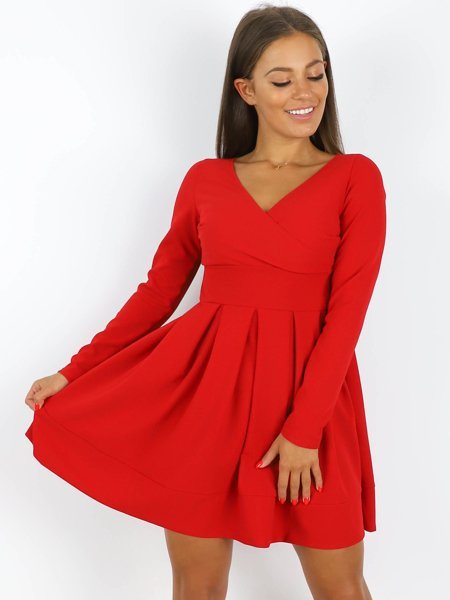czerwona-rozkloszowana-sukienka-z-dlugim-rekawem-56_2 Czerwona rozkloszowana sukienka z długim rękawem