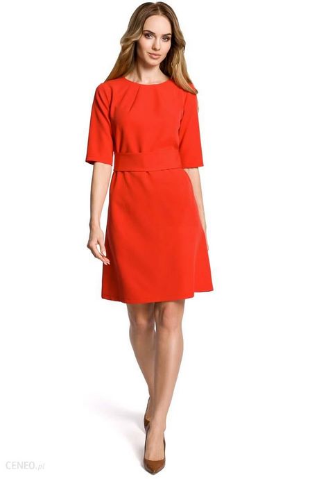 czerwona-sukienka-za-kolano-32_16 Czerwona sukienka za kolano