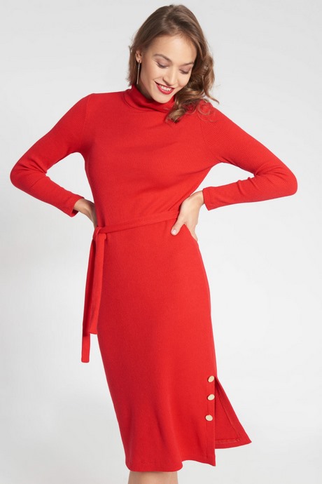czerwona-sukienka-za-kolano-32_17 Czerwona sukienka za kolano