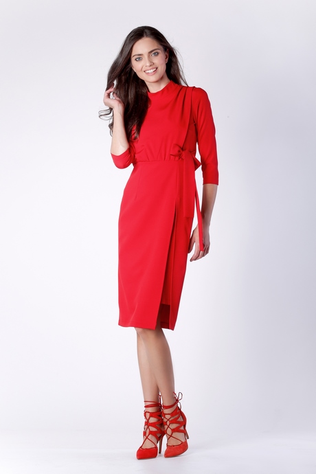 czerwona-sukienka-za-kolano-32_4 Czerwona sukienka za kolano