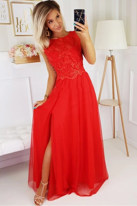 sukienki-czerwone-koronkowe-na-wesele-55_18-10 Sukienki czerwone koronkowe na wesele