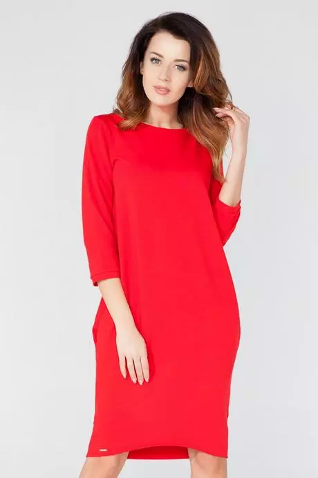 sukienki-czerwone-proste-21_11-3 Sukienki czerwone proste