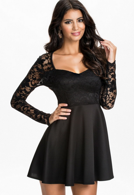 czarna-sukienka-koronka-56_19 Czarna sukienka koronka