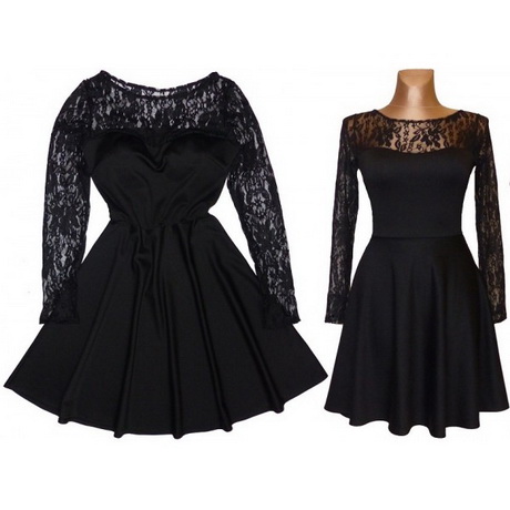 czarna-sukienka-z-koronkowymi-rkawami-39_19 Czarna sukienka z koronkowymi rękawami
