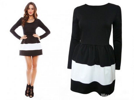 czarno-biaa-sukienka-jakie-dodatki-78_18 Czarno biała sukienka jakie dodatki