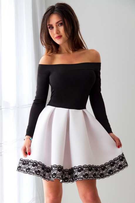 czarno-biaa-sukienka-41 Czarno biała sukienka