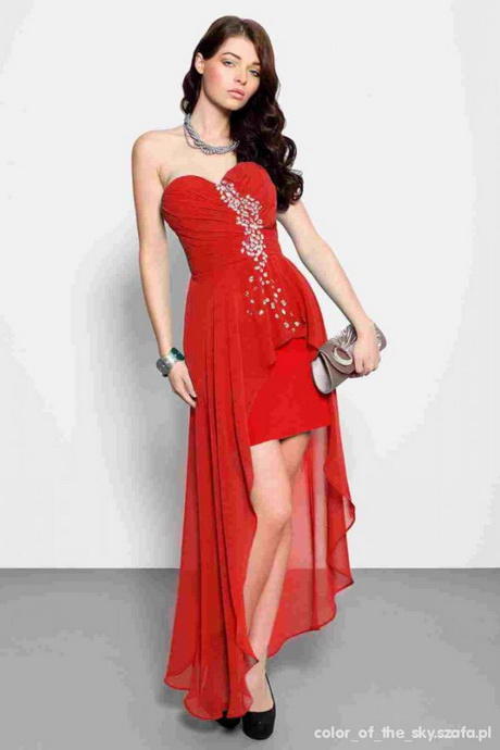 czerwona-asymetryczna-sukienka-61 Czerwona asymetryczna sukienka
