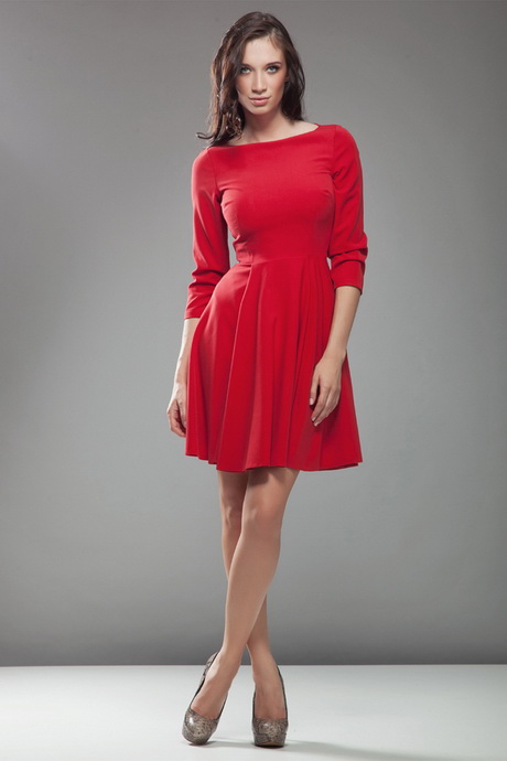 czerwona-elegancka-sukienka-64 Czerwona elegancka sukienka