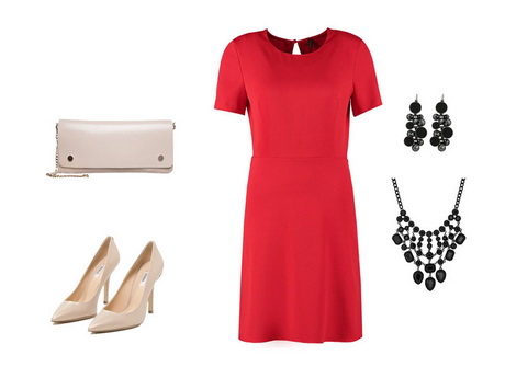 czerwona-sukienka-dodatki-30 Czerwona sukienka dodatki
