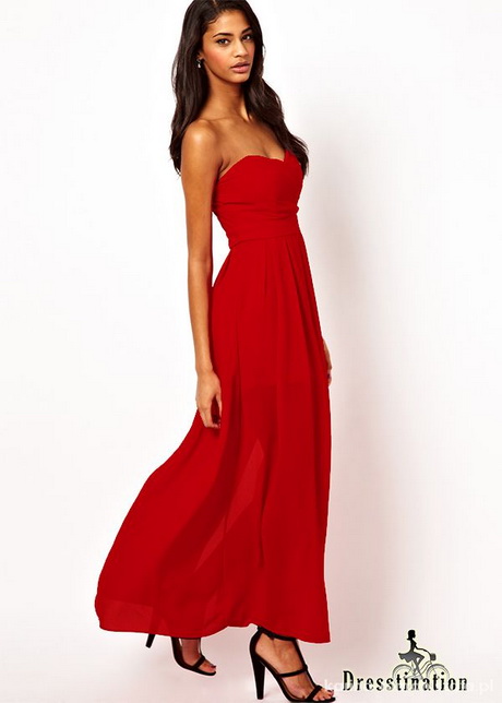 czerwona-sukienka-duga-88 Czerwona sukienka długa
