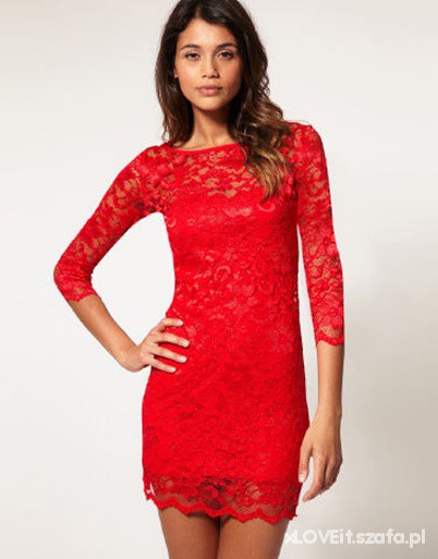czerwona-sukienka-koronkowa-20_20 Czerwona sukienka koronkowa