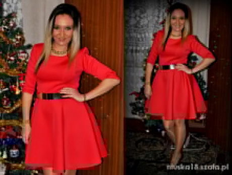 czerwona-sukienka-stylizacje-33_2 Czerwona sukienka stylizacje