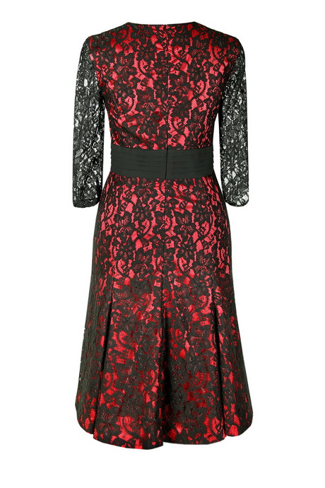 czerwona-sukienka-z-czarn-koronk-63_17 Czerwona sukienka z czarną koronką