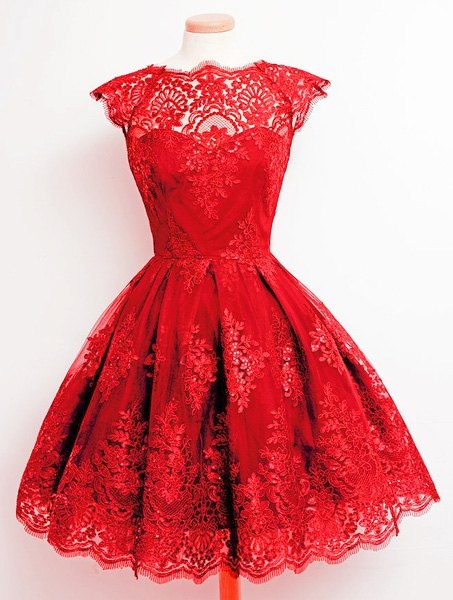 koronkowa-czerwona-sukienka-33_18 Koronkowa czerwona sukienka