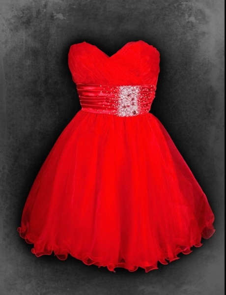 krtka-czerwona-sukienka-62 Krótka czerwona sukienka