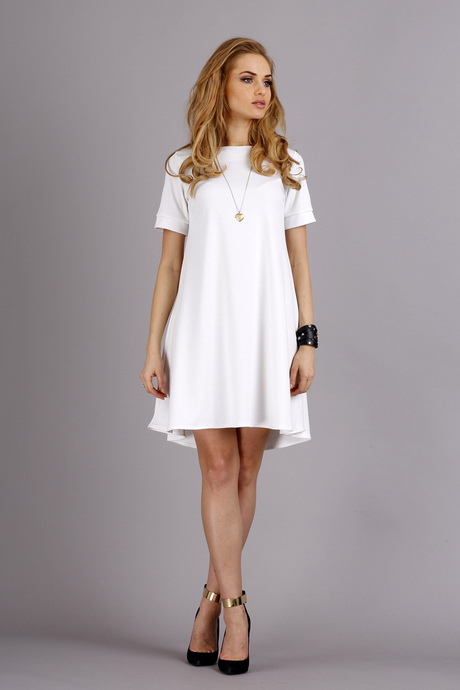 sukienka-trapezowa-biaa-36 Sukienka trapezowa biała