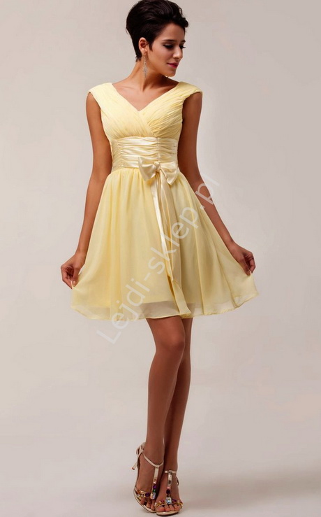 te-sukienki-na-wesele-34_7 Żółte sukienki na wesele