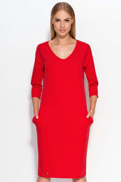 czerwona-sukienka-dzianinowa-18_6 Czerwona sukienka dzianinowa