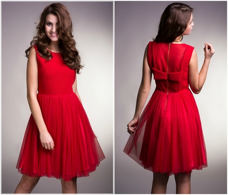 sukienka-czerwona-tiulowa-15 Sukienka czerwona tiulowa